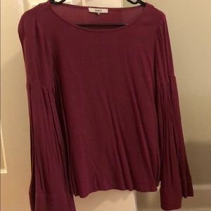 Women’s maroon blouse